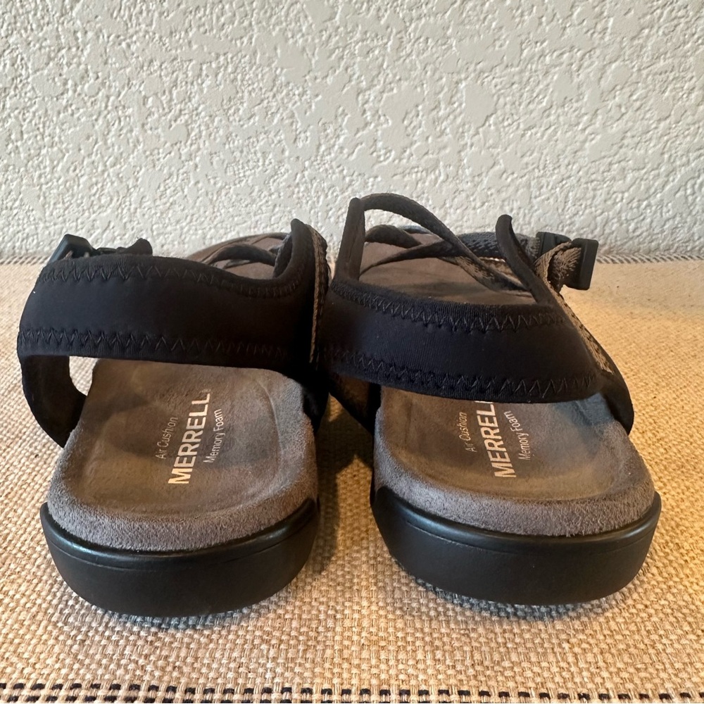 Merrell Black Charcoal Muri Lattice Sandals - Picture 8 of 13